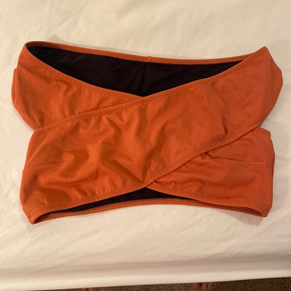 Oye cross front bathing suit top - Picture 1 of 2